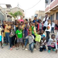 teaching street kidsin Nairobi